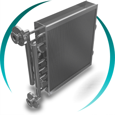 Échangeur de chaleur à tubes et ailettes BOIXAC avec ailette continue pour transfert thermique maximal