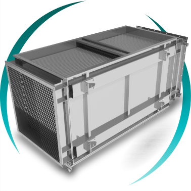 Échangeur de chaleur air-air industriel BOIXAC pour récupération d’énergie.