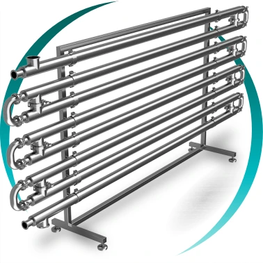 Échangeur de chaleur pour eaux usées BOIXAC à tubes démontables.